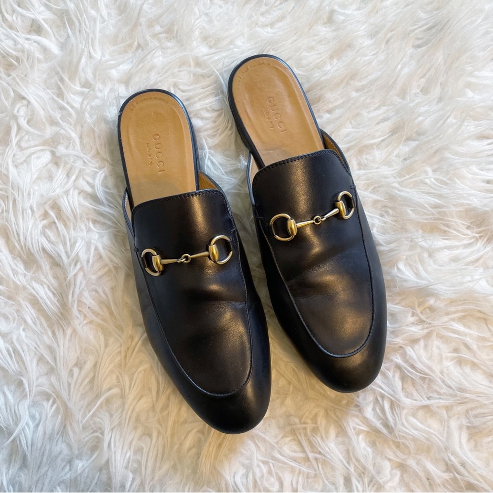 Gucci Princetown Horsebit Leather Slipper Mule Black
Size 39